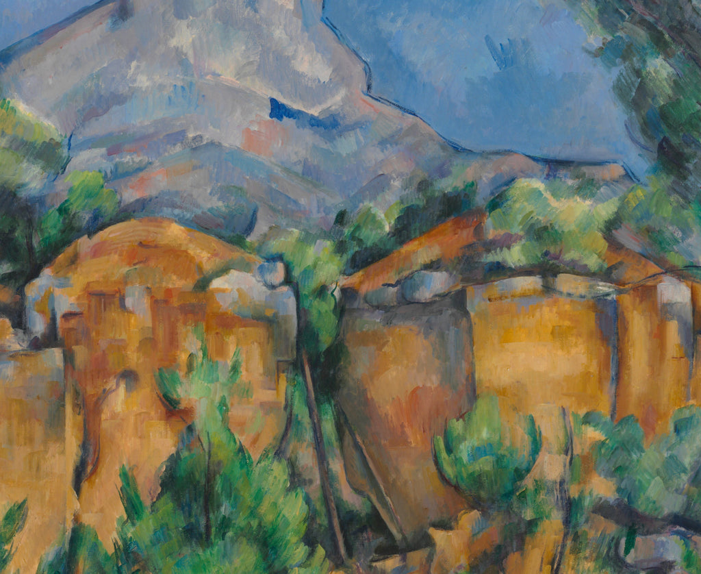 Paul Cézanne Post-Impressionist Fine Art Print, Mountains Mont Sainte-Victoire Seen from the Bibémus Quarry