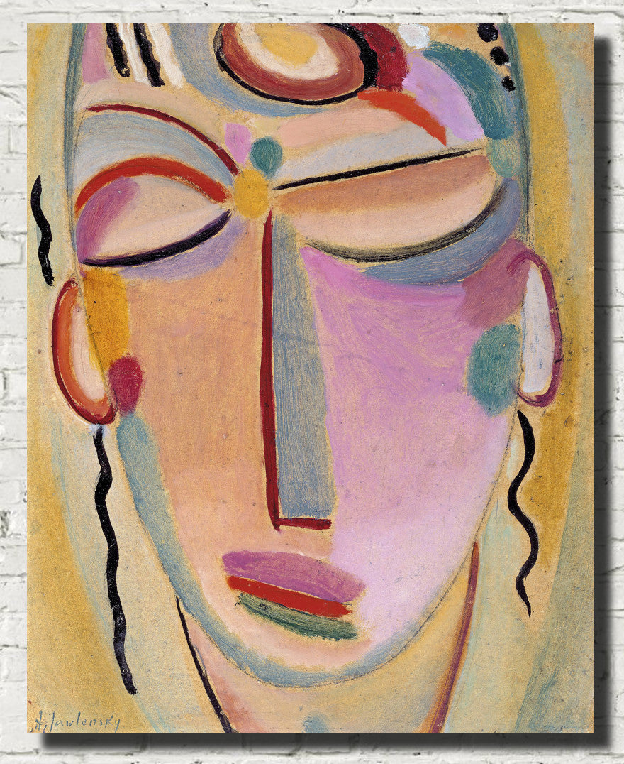 Alexej von Jawlensky Fine Art Print, Mystical head, Meditation