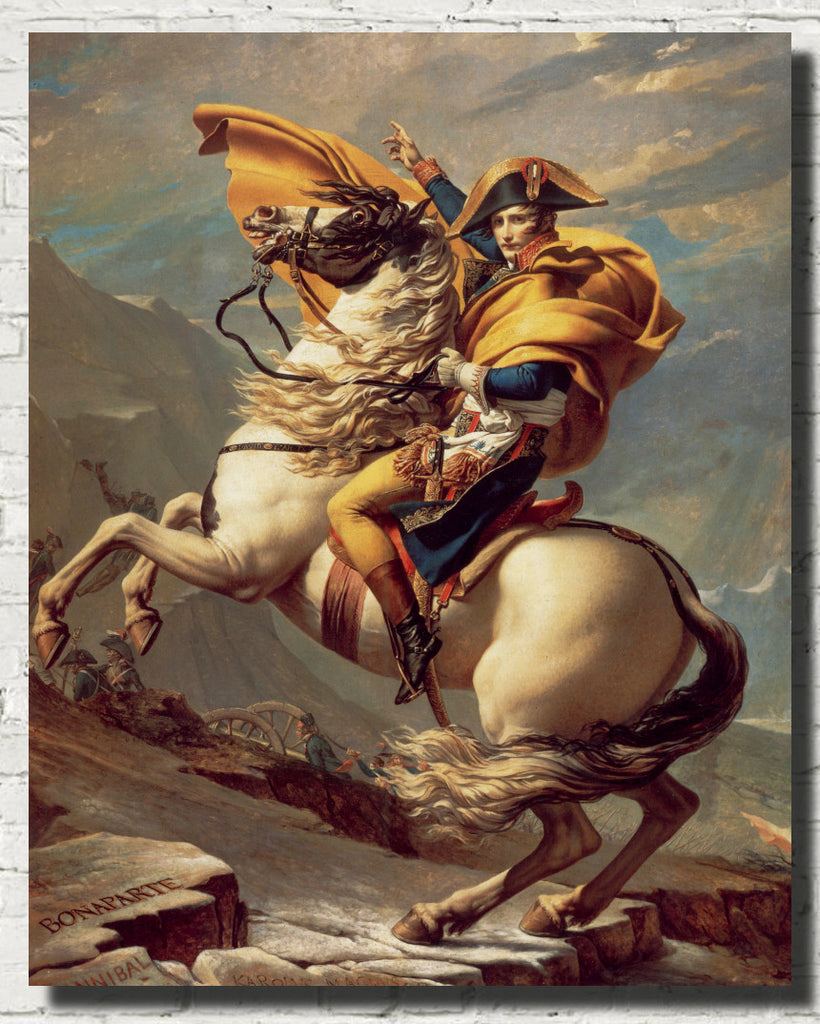Jacques-Louis David Fine Art Print, Napoleon Crossing the Alps