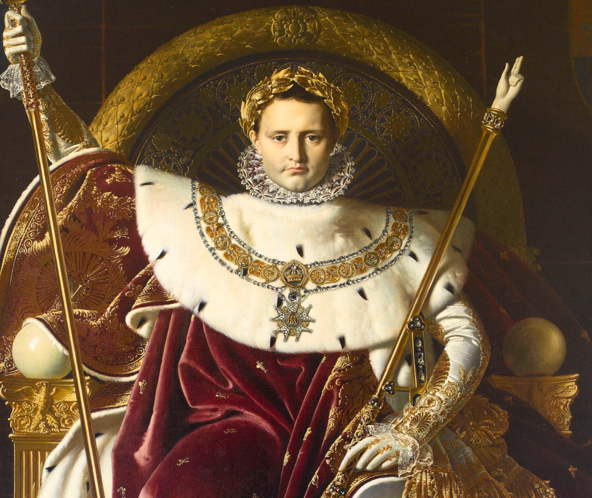 Napoleon on his Throne, Jean-Auguste-Dominique Ingres Fine Art print