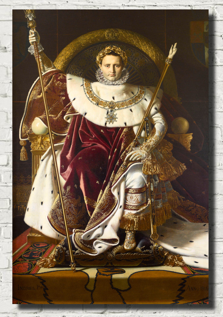 Napoleon on his Throne, Jean-Auguste-Dominique Ingres Fine Art print