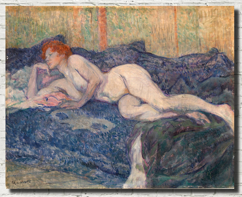 Henri de Toulouse-Lautrec Fine Art Print, Nude Lying on a Couch