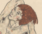 Nude in Black Stockings, Egon Schiele Fine Art Print