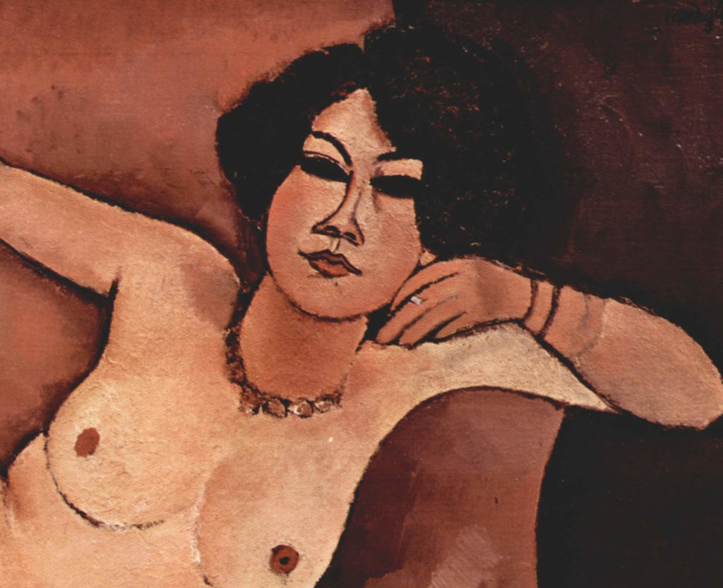 Amedeo Modigliani Fine Art Print : Nude on a Sofa
