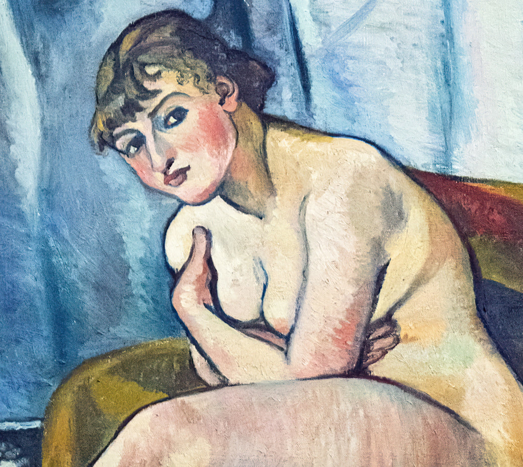 Nude sitting on a sofa, Suzanne Valadon