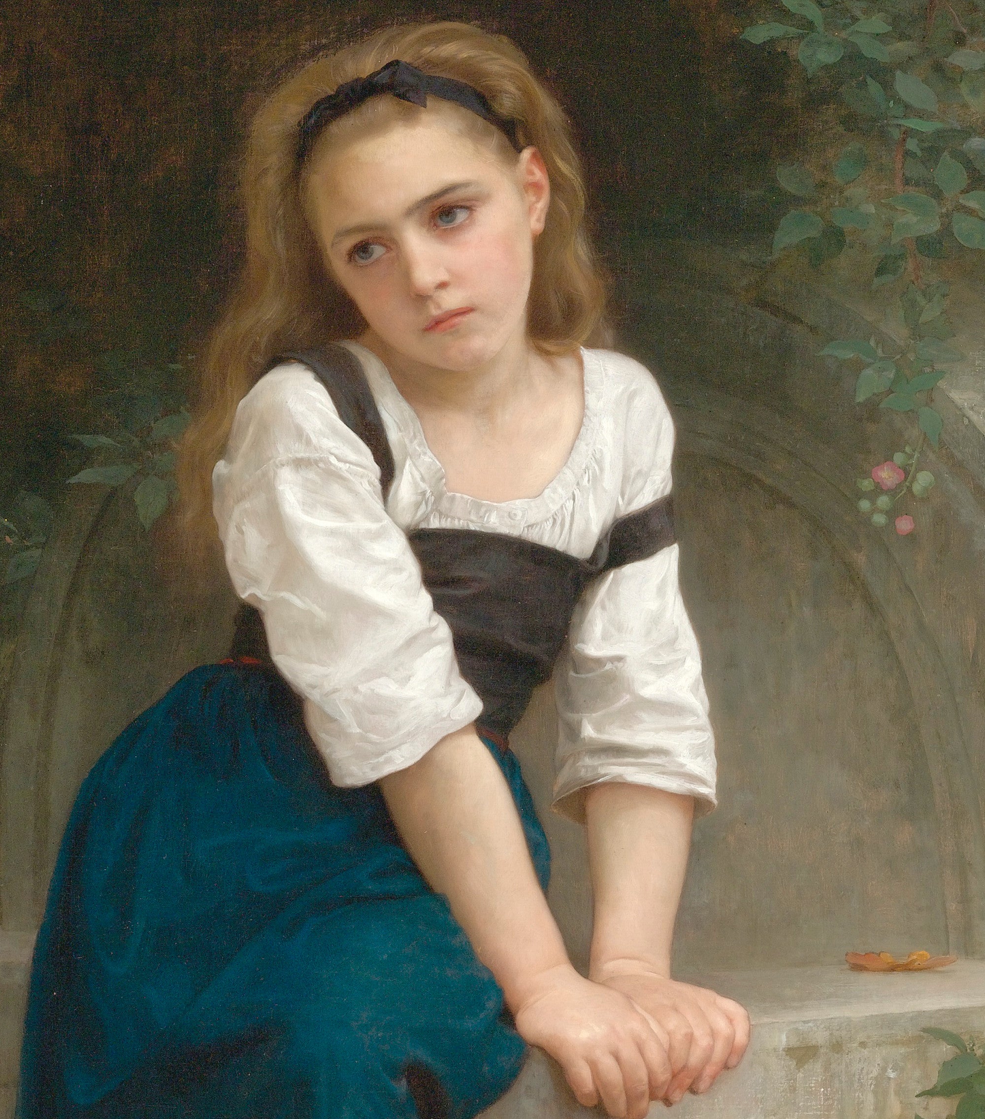 William-Adolphe Bouguereau, Fine Art Print : Orpheline at the Fountain