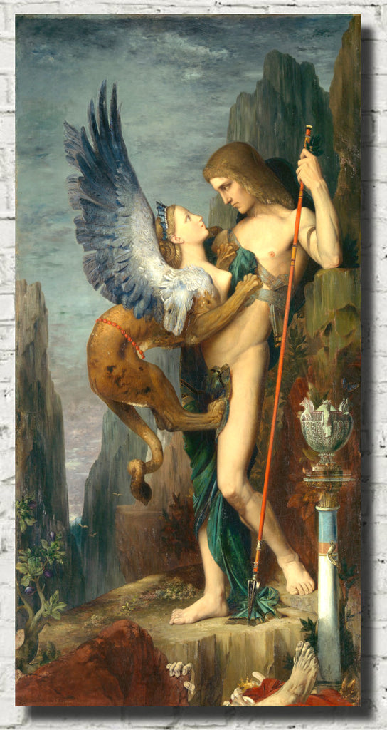 Gustave Moreau Fine Art Print, Oedipus and the Sphinx