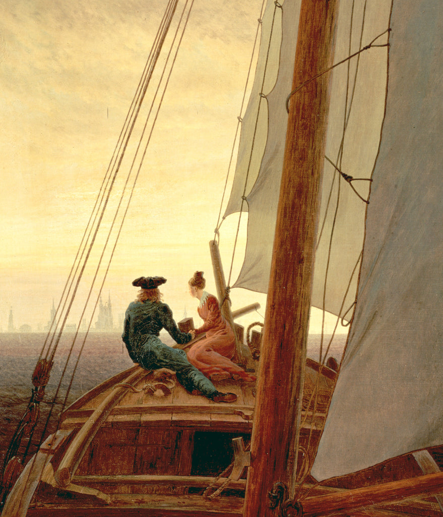 Caspar David Friedrich Fine Art Print, On a Sailing Ship