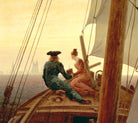 Caspar David Friedrich Fine Art Print, On a Sailing Ship