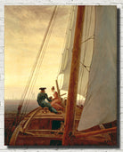 Caspar David Friedrich Fine Art Print, On a Sailing Ship