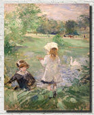 Berthe Morisot, French Fine Art Print : On the Edge of the Lake