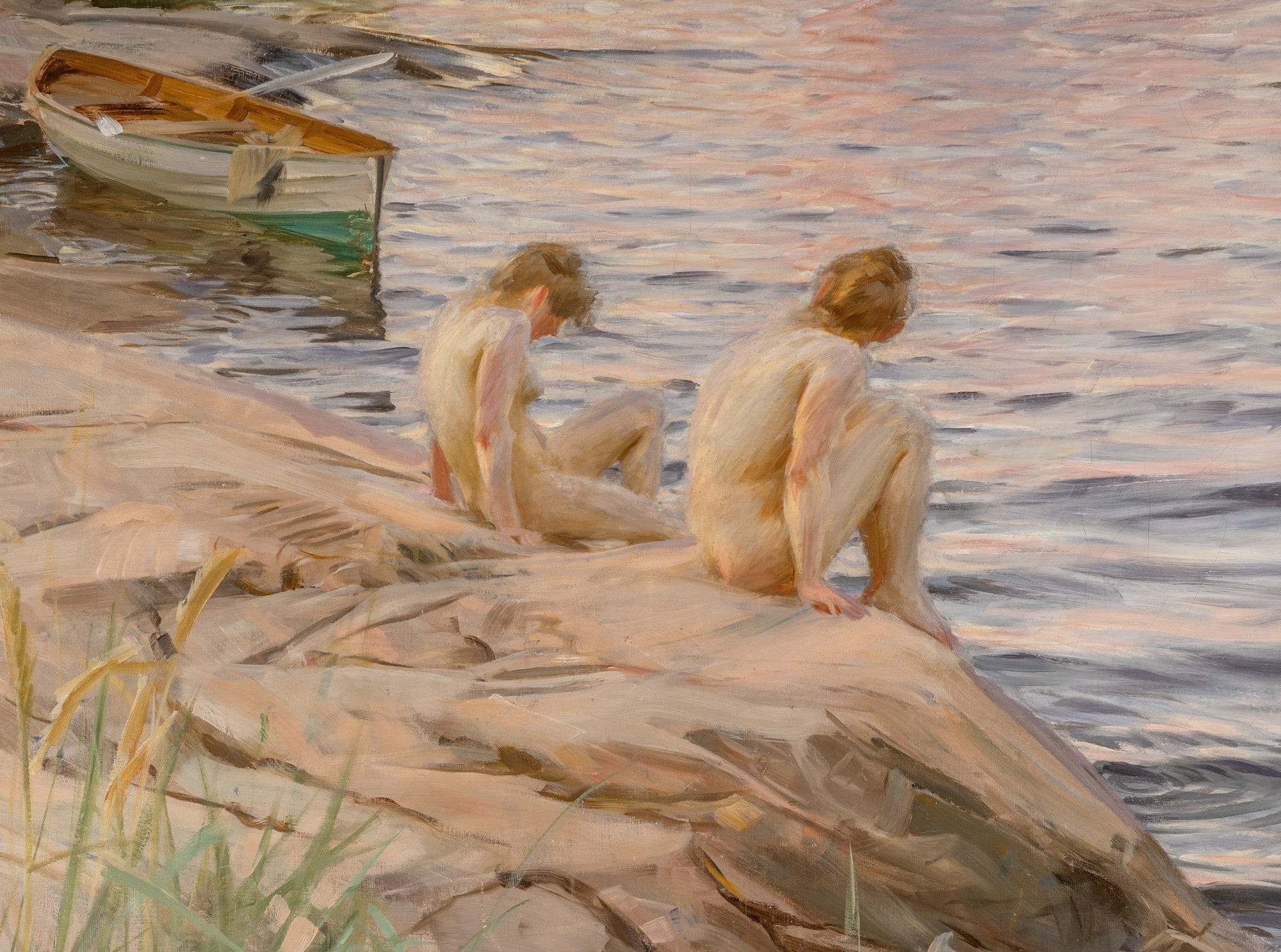 Outdoors, Nudes on Beach, Anders Zorn Fine Art Print