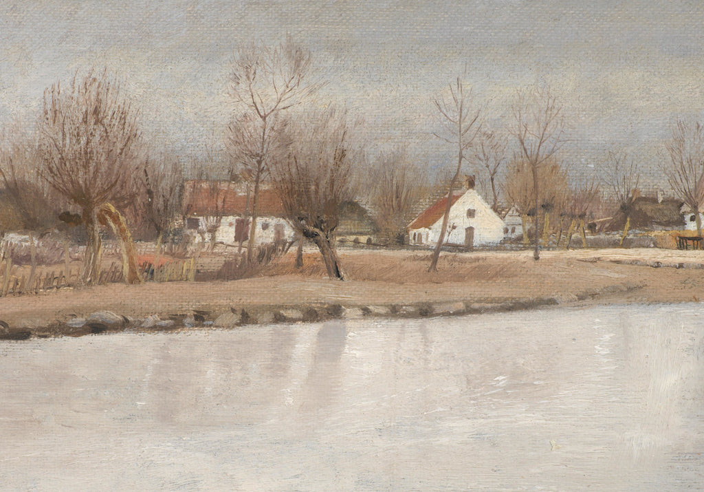 Laurits Andersen Ring Fine Art Print, Painting of the village pond in the village of Ring