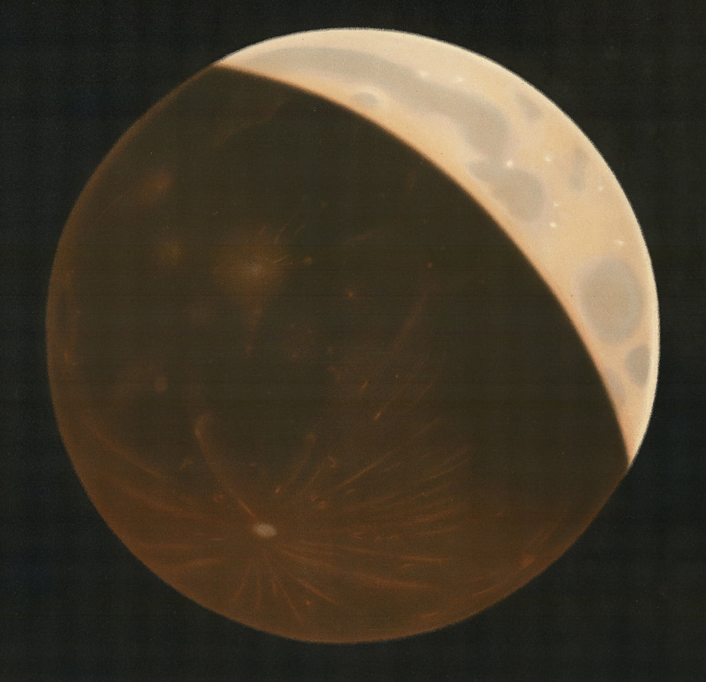 Étienne Léopold Trouvelot Fine Art Print, Partial Eclipse of the Moon