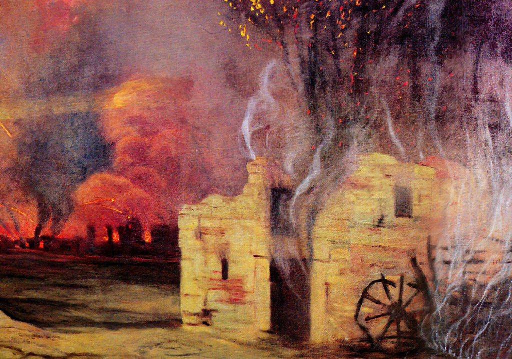 Paysage de ruines et d'incendies, Félix Vallotton