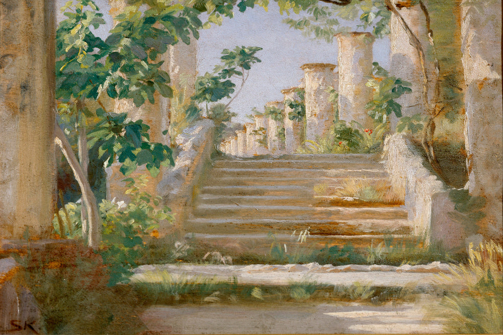 Loggia in Ravello, PS Krøyer Fine Art Print