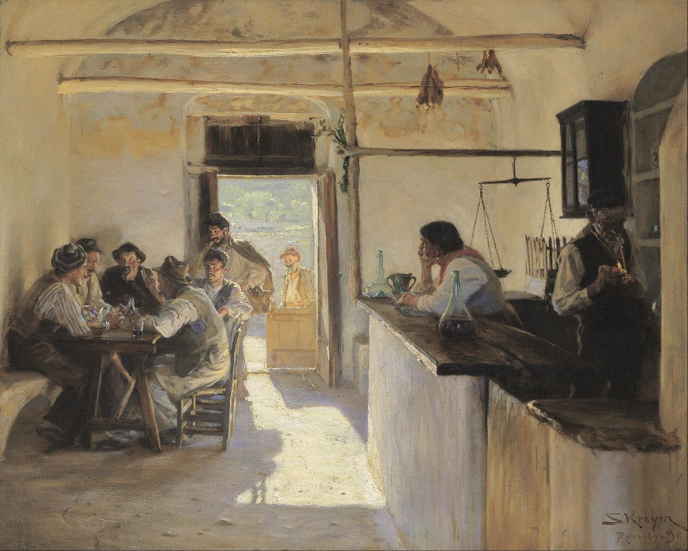 Osteria in Ravello, PS Krøyer Fine Art Print