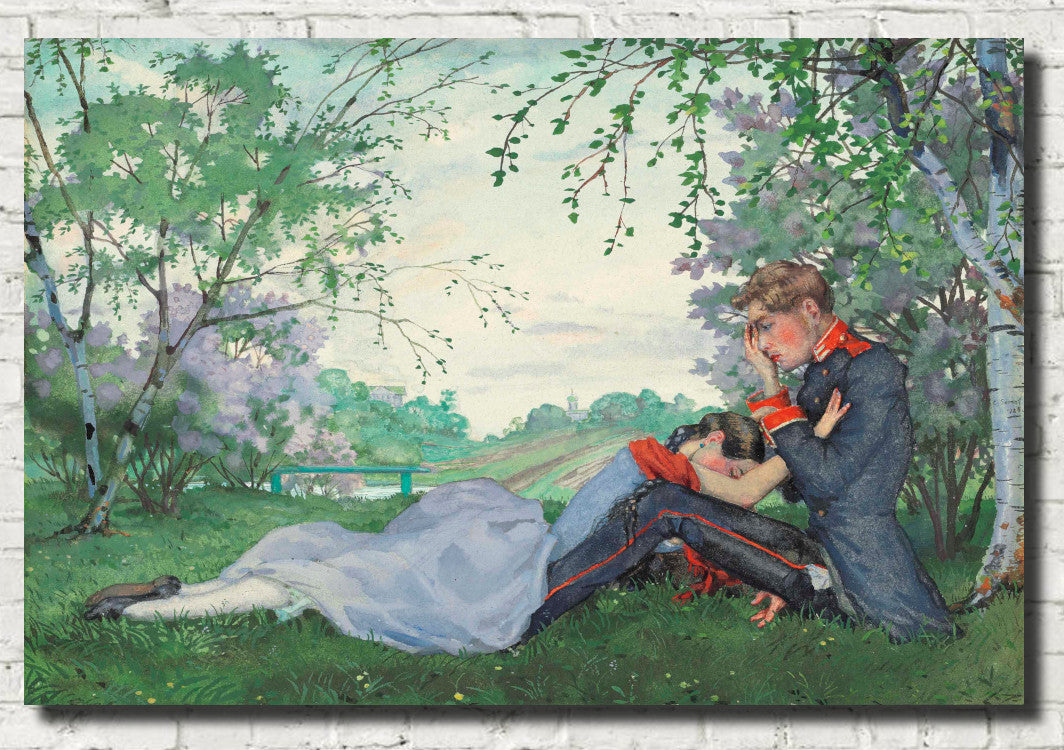 Konstantin Somov Fine Art Print, Painful Confession