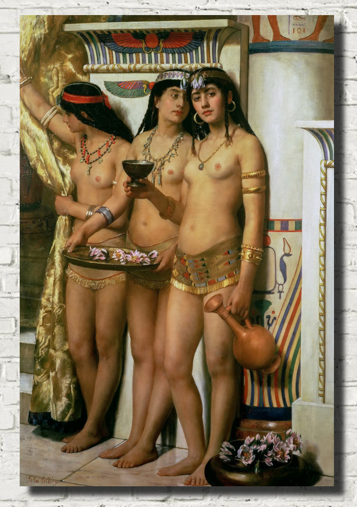 John Collier Fine Art Print, Pharaoh's Handmaidens