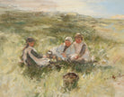 Robert Gemmell Hutchison Fine Art Print, Picnic on the Dunes, Lossiemouth