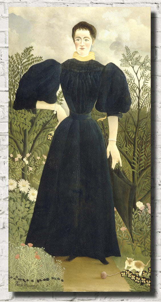 Henri Rousseau, Post- Impressionist Fine Art Print, Portrait of Madame M