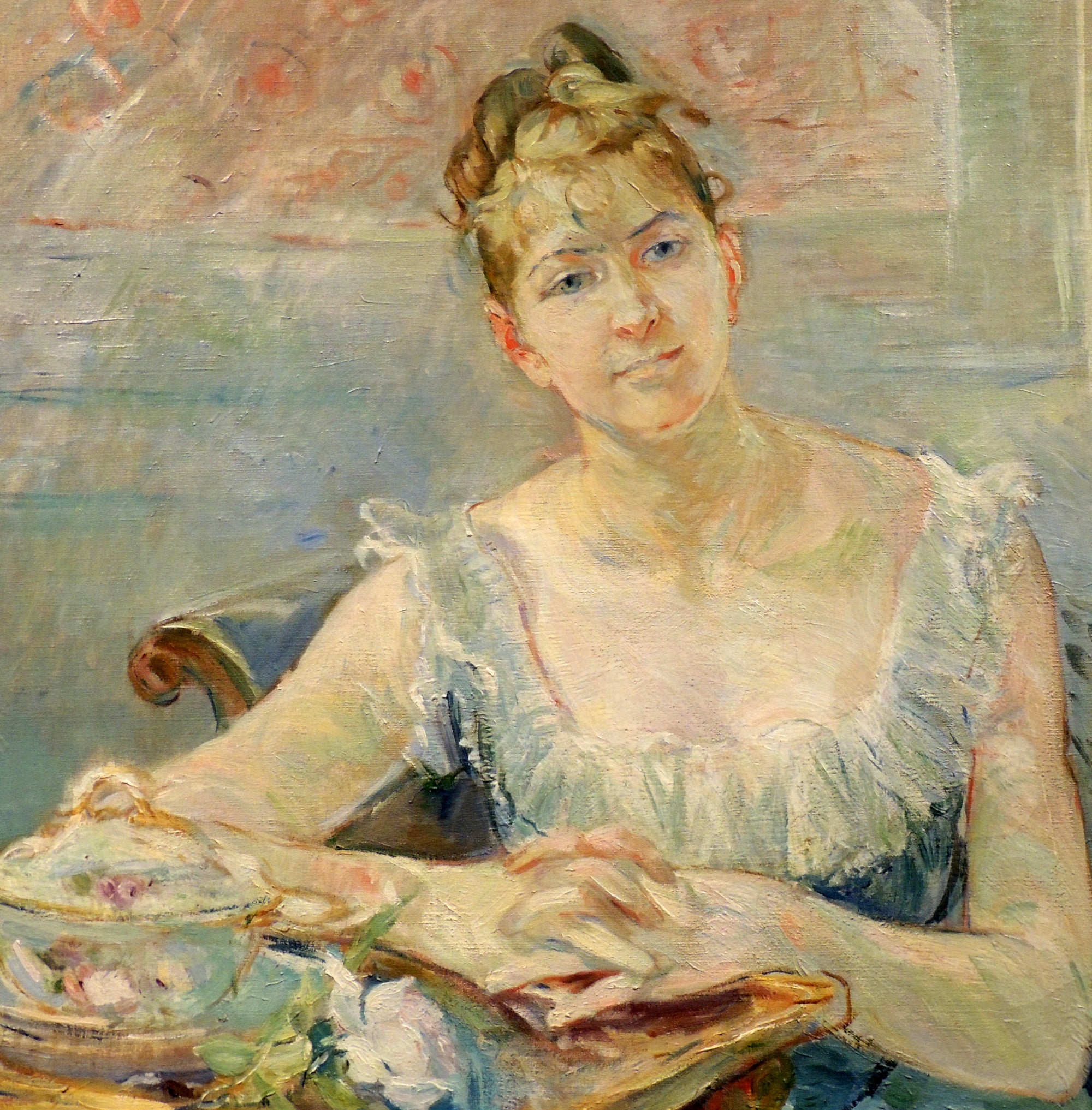 Berthe Morisot, French Fine Art Print : Portrait of Louise Riesener