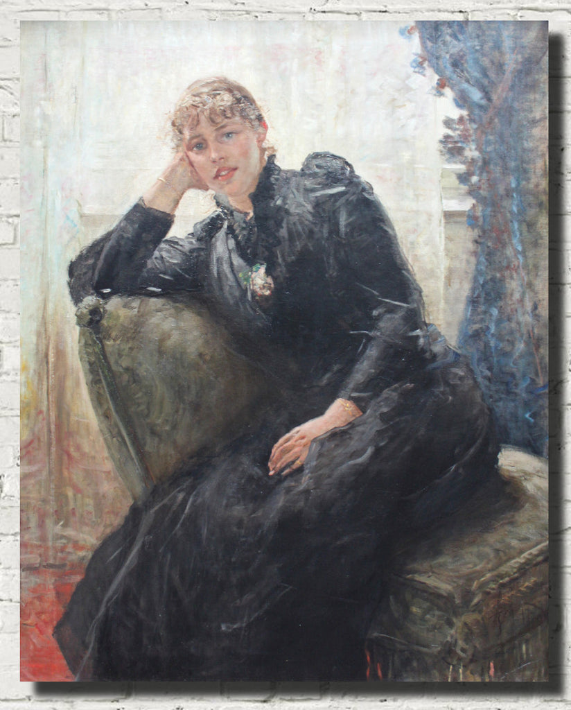 Fritz von Uhde Fine Art Print : Portrait of Therese Karl