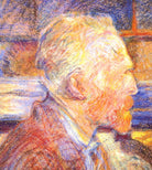 Henri de Toulouse-Lautrec Fine Art Print, Portrait of Vincent van Gogh