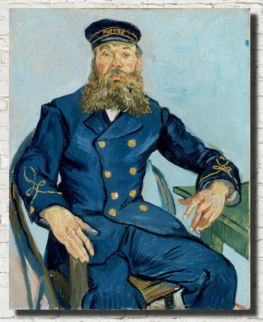 Vincent Van Gogh Fine Art Print, Portrait of the Postman Joseph Roulin
