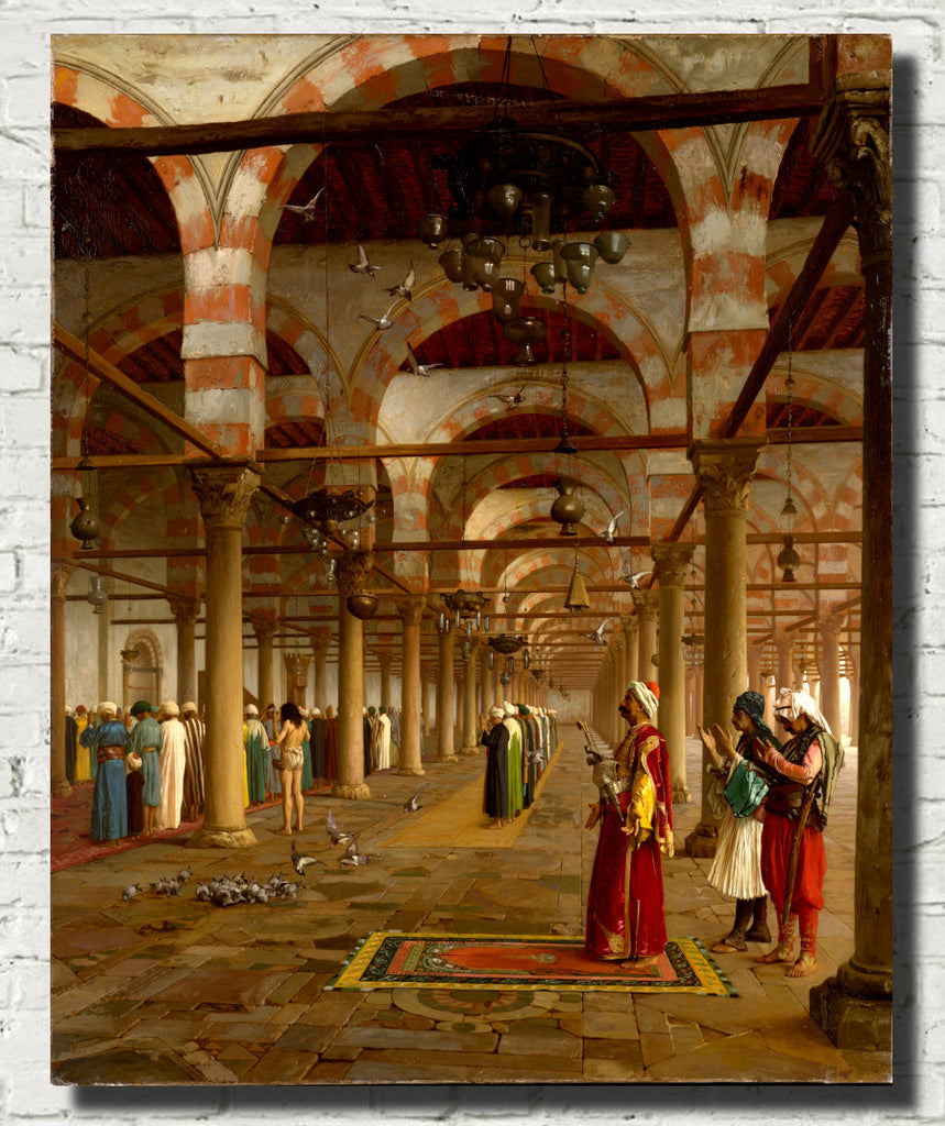 Jean-Léon Gérôme Fine Art Print : Prayer in the Mosque