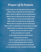Prayer Of Saint Francis, Religious Typography Print