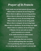 Prayer Of Saint Francis, Religious Typography Print