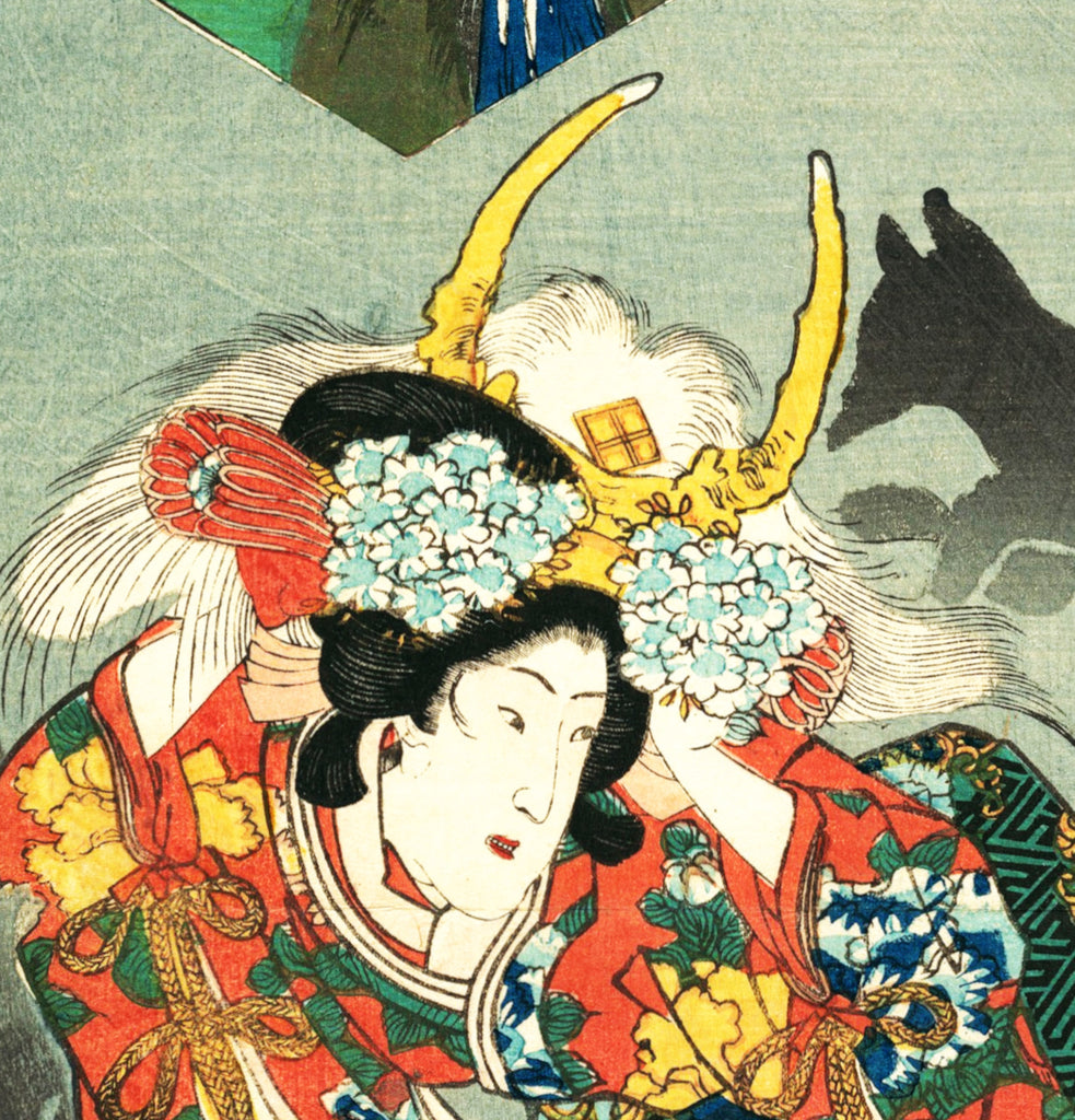 Utagawa Kuniyoshi, Japanese Fine Art Print, Princess Yaegaki