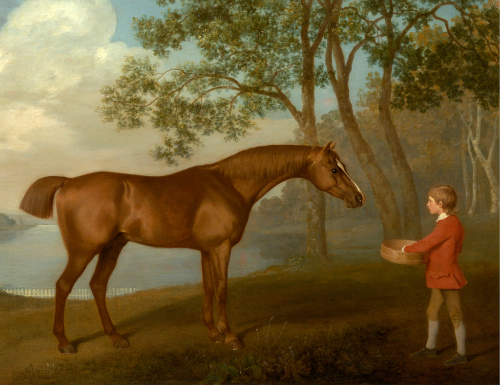George Stubbs Fine Art Print, Pumpkin with a Stable-lad