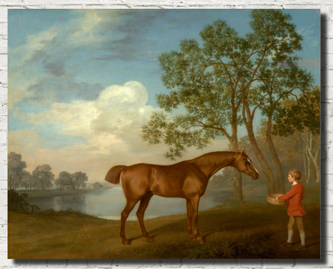 George Stubbs Fine Art Print, Pumpkin with a Stable-lad