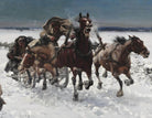 Alfred Kowalski Fine Art Print, Pursuit by Wolves