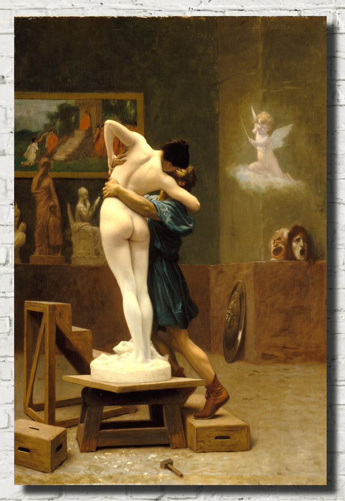 Jean-Léon Gérôme Fine Art Print : Pygmalion and Galatea