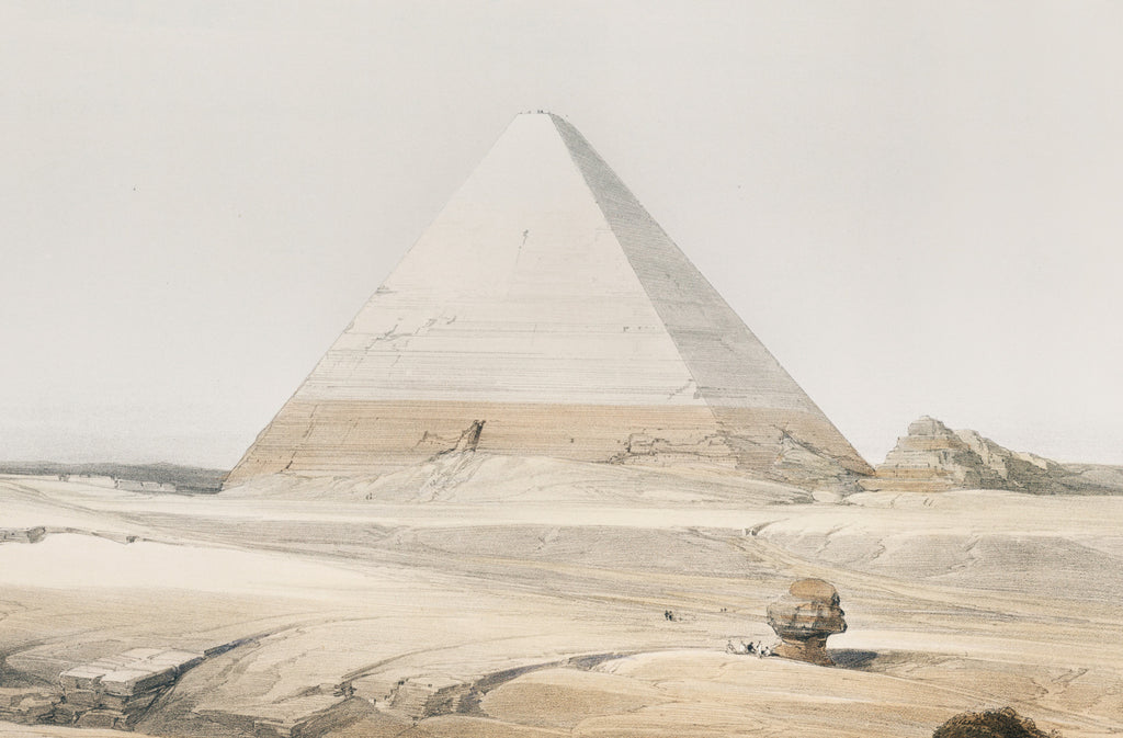 Pyramids of Giza, David Roberts Fine Art Print