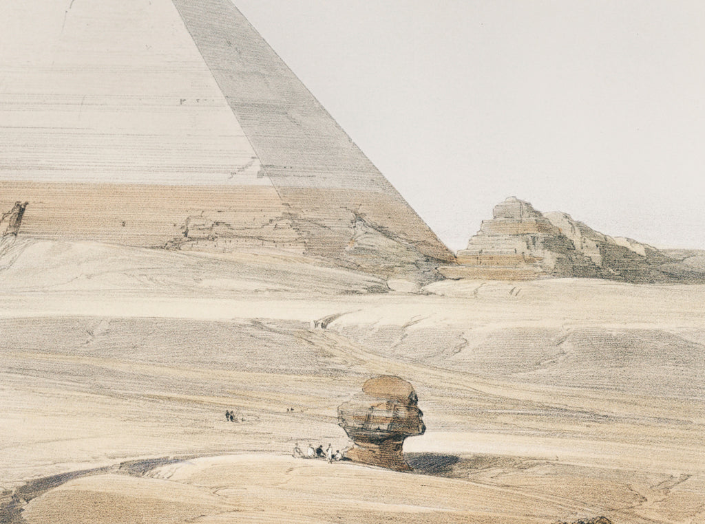 Pyramids of Giza, David Roberts Fine Art Print