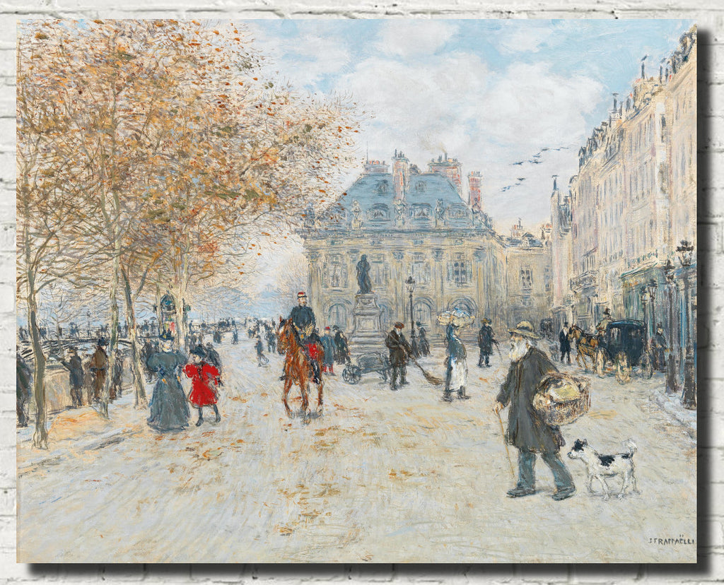 Quai Malaquais Paris, Jean-François Raffaëlli Fine Art Print