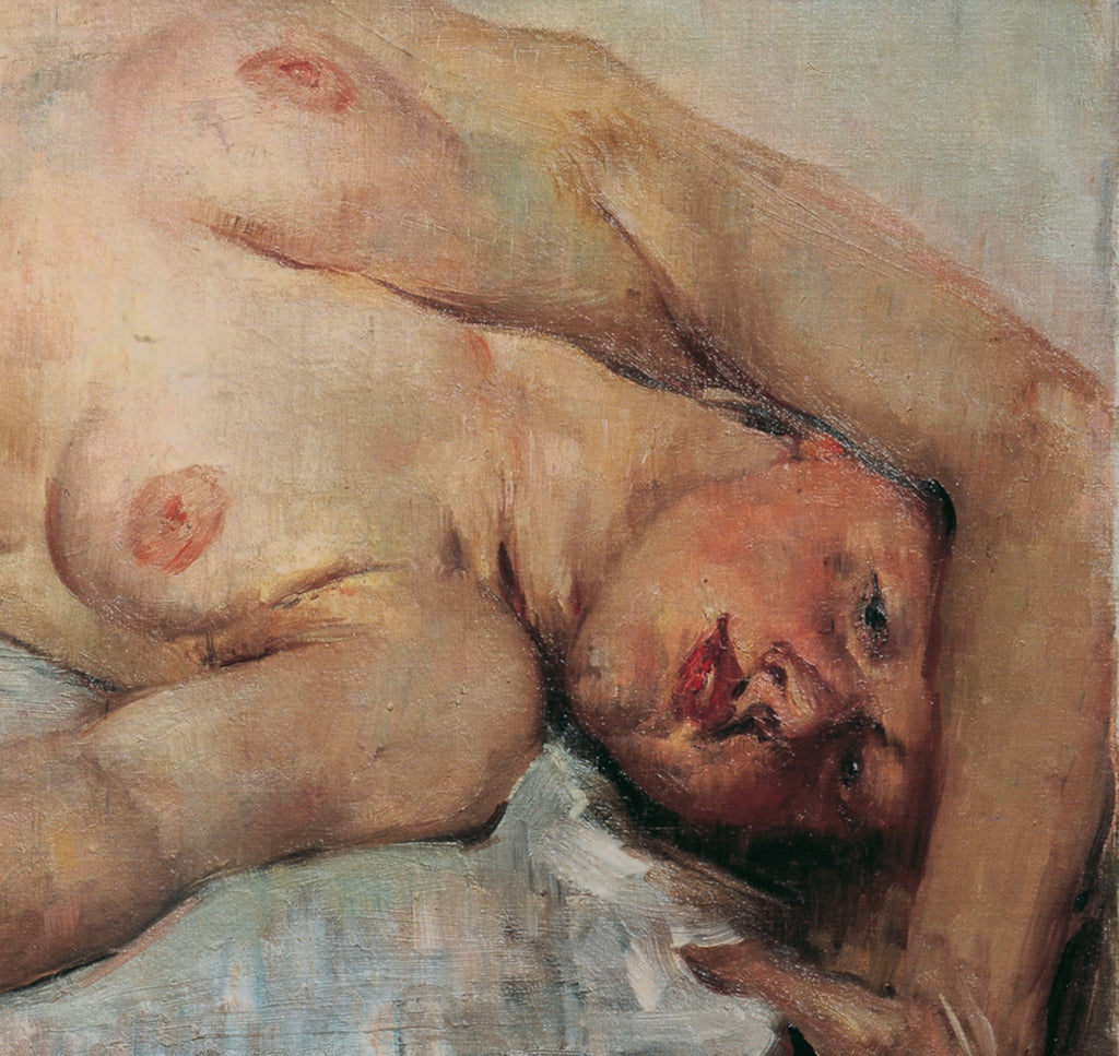 Reclining Female Nude, Lovis Corinth Fine Art Print