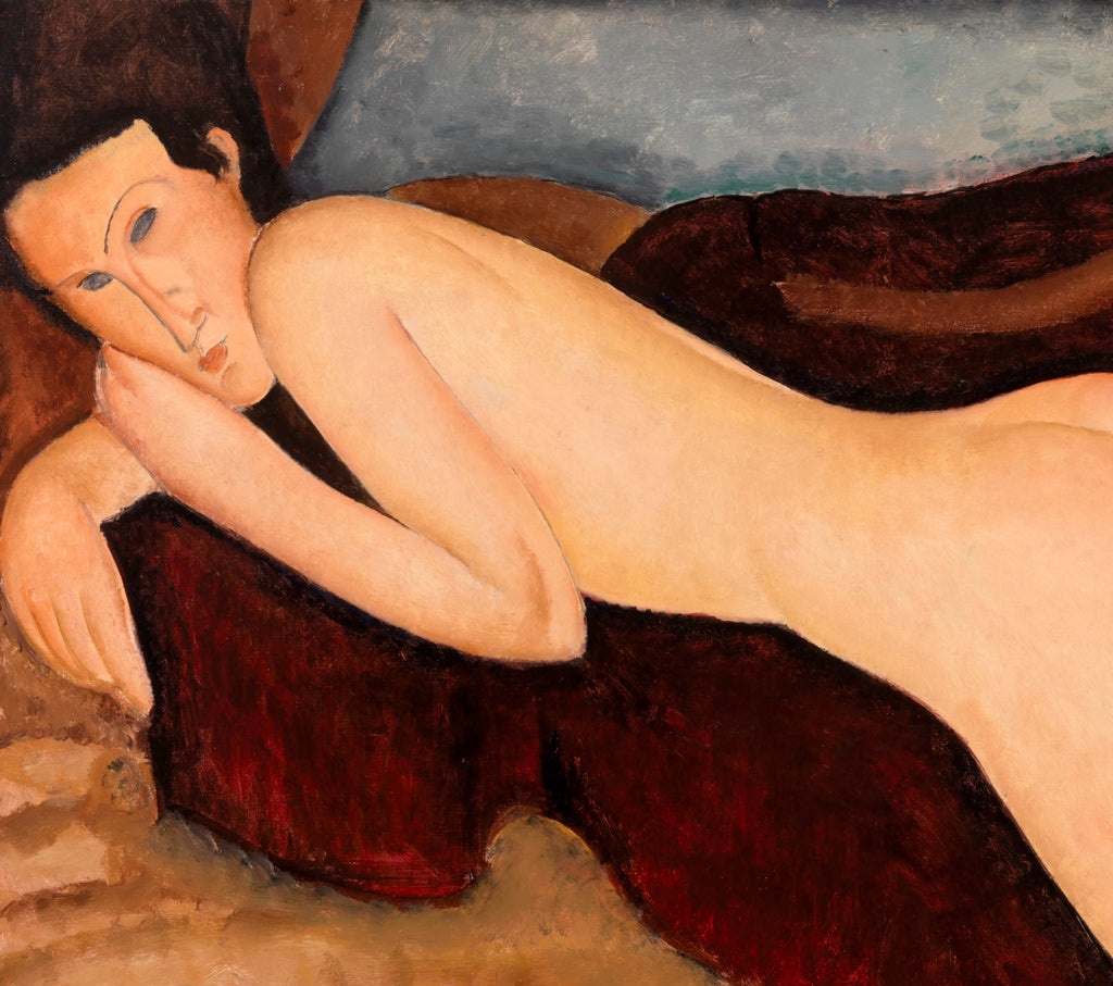 Amedeo Modigliani Fine Art Print :  Reclining Nude, Rear