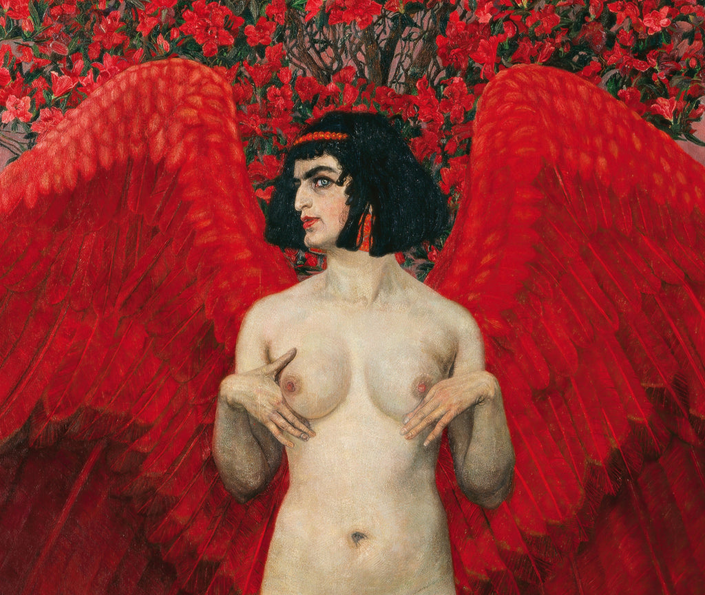 Red Angel, Karl Mediz Fine Art Print