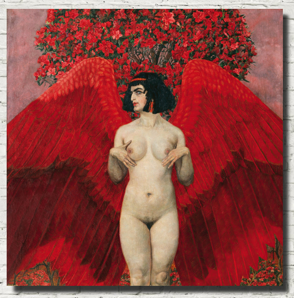 Red Angel, Karl Mediz Fine Art Print