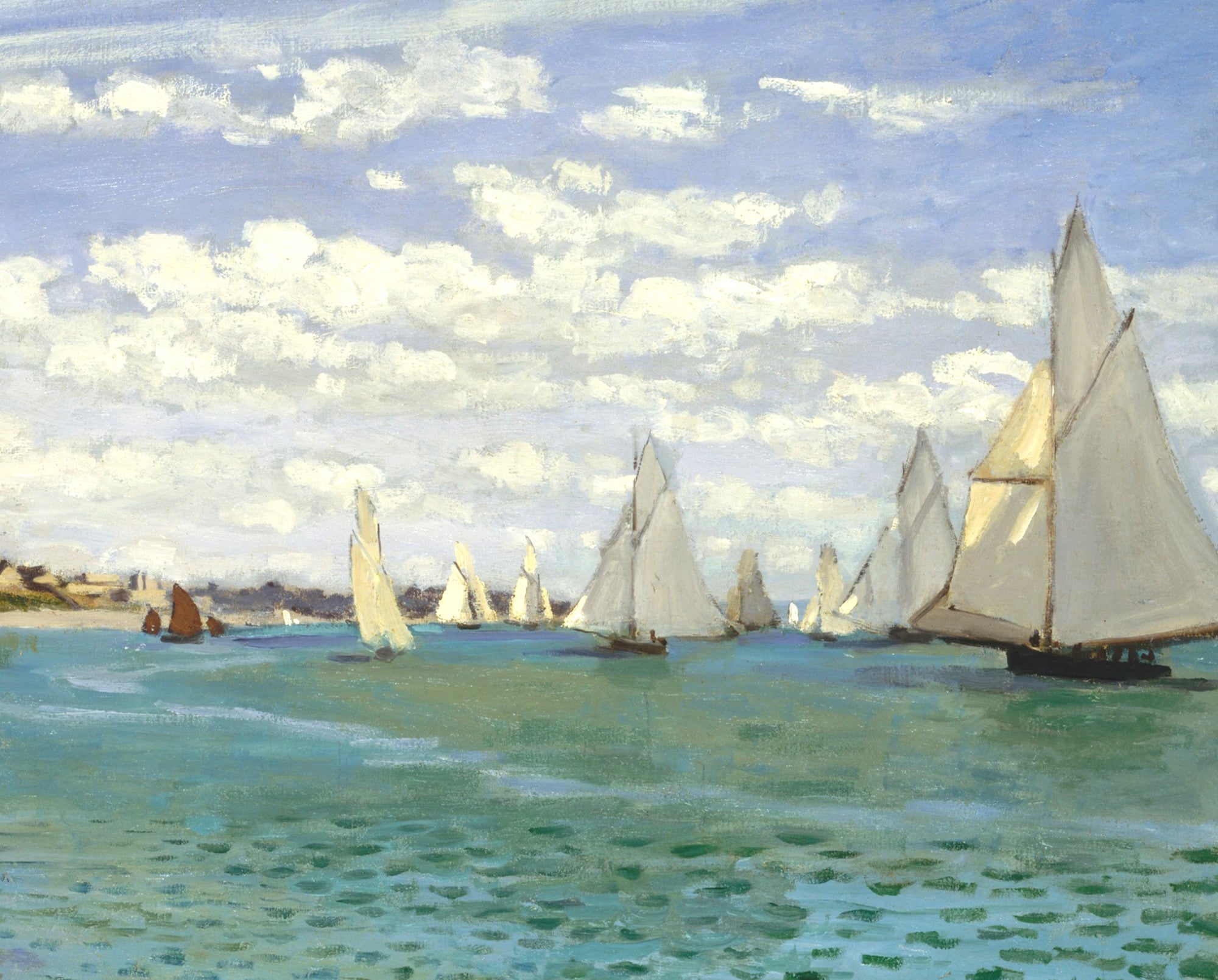 Claude Monet Fine Art Print, Regatta at Sainte-Adresse