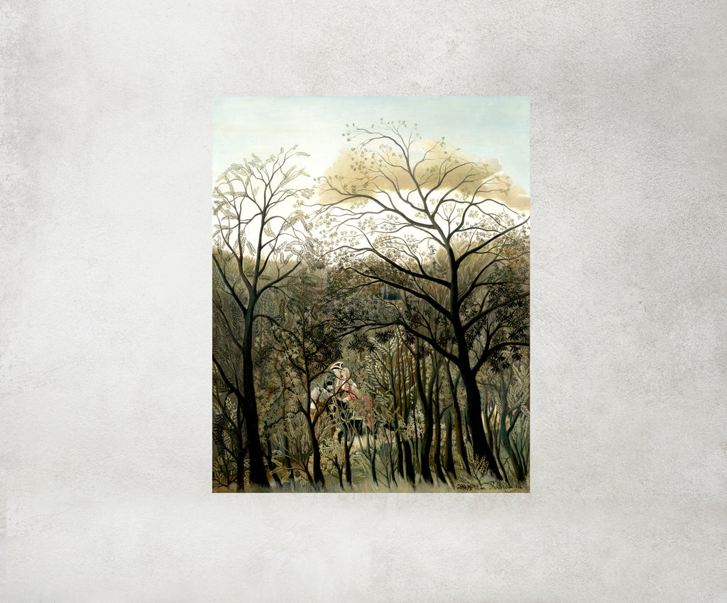 Rendez-Vous in the Forest, Henri Rousseau Framed Art Print
