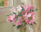 Rhododendrons by a window, Jessica Hayllar Fine Art Print