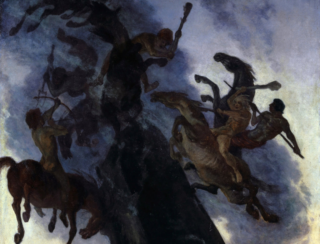 Riders in the Mist, Albert Welti Fine Art Print