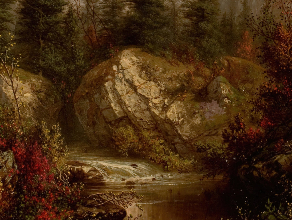 River through an Autumn Forest, William Mason Brown Fine Art Print