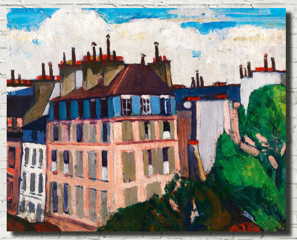 Henry Lyman Saÿen Fine Art Print : Rooftops, Paris